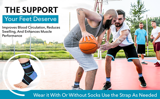 Basketball Players Wearing Rite-Flex 3 in 1 Ankle Compression Sleeve