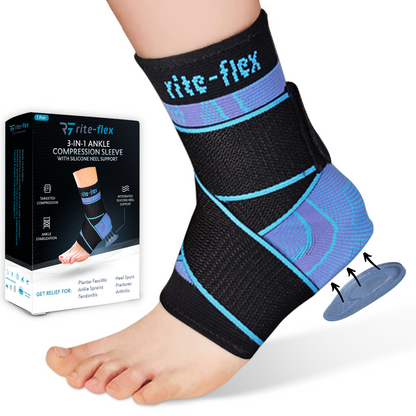 Rite-Flex 3-in-1 Ankle Sleeve | Ankle Support & Pain Relief